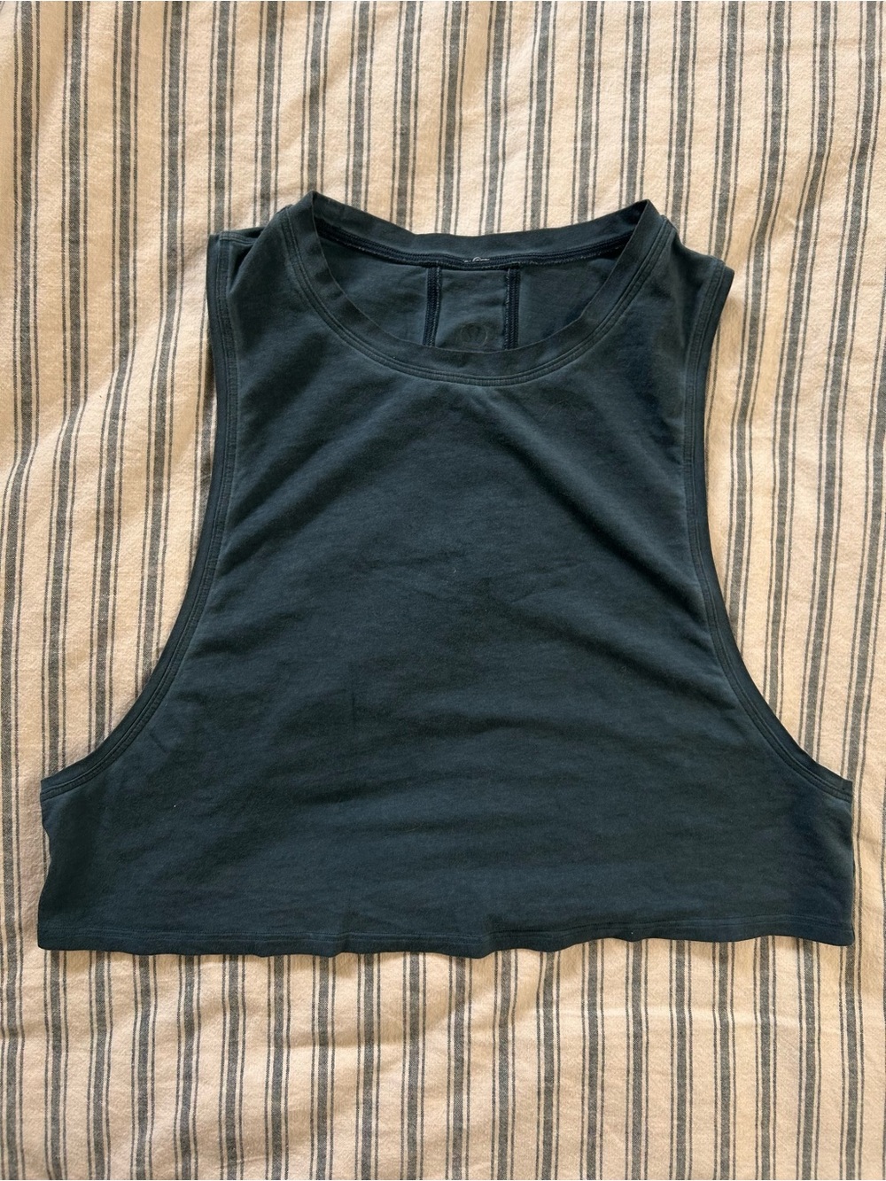 lululemon athletica Black Crop Tank Top - Sleeveless High Neck